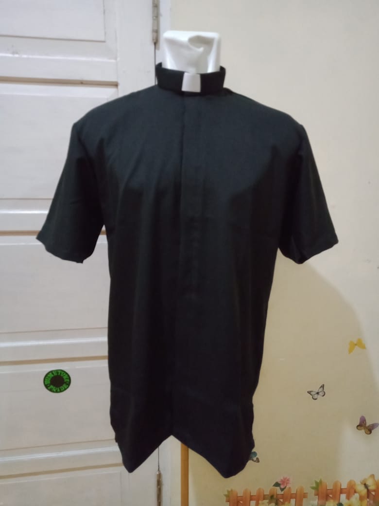 Baju Kemeja Collar Pendeta Pria