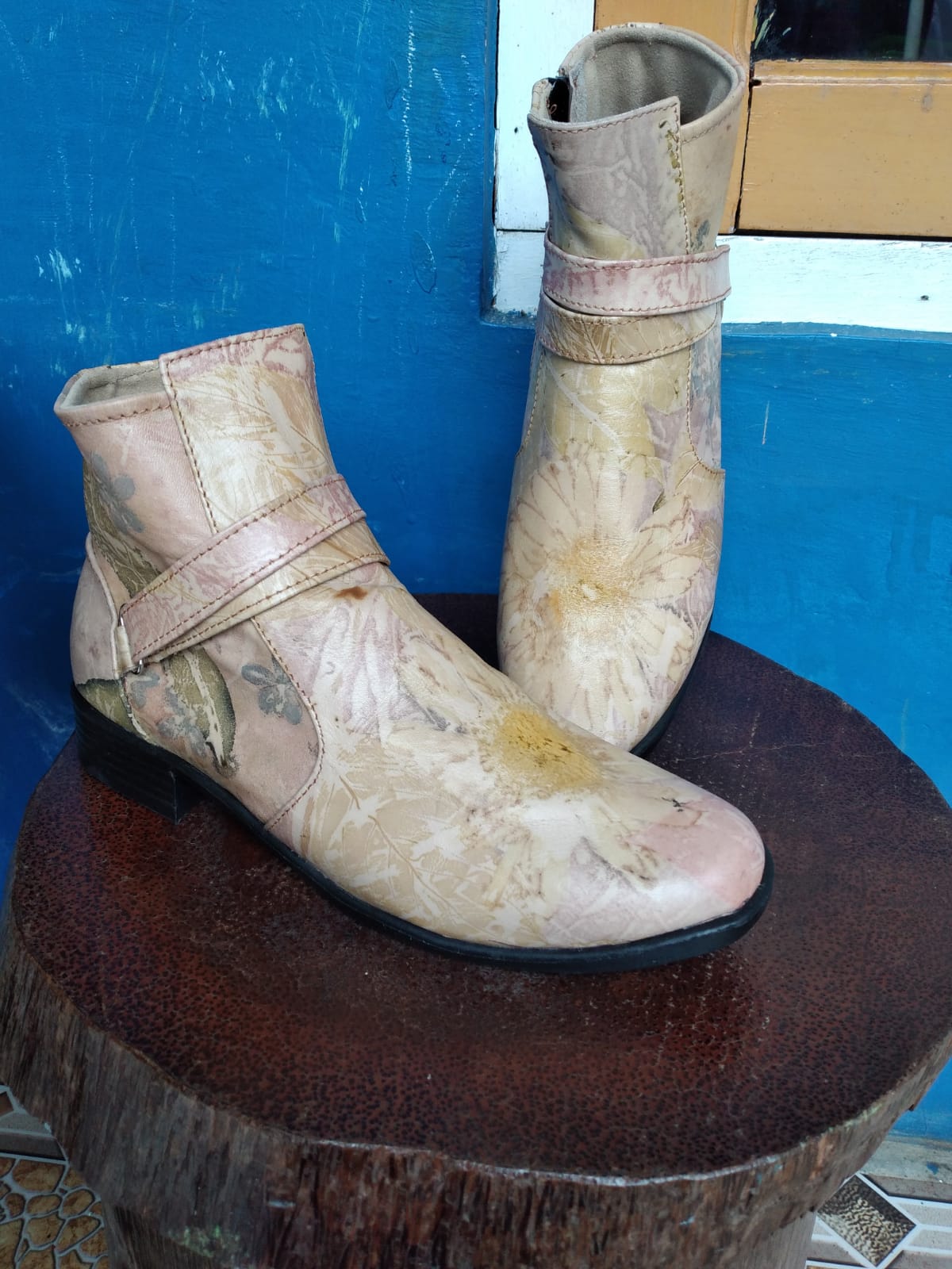 Sepatu Booth Ecoprint