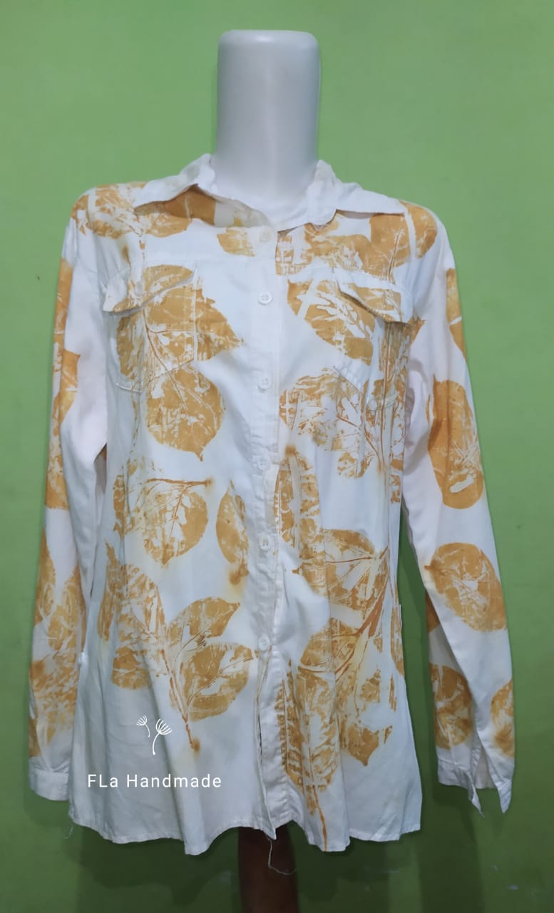 Ecoprint baju atasan perempuan