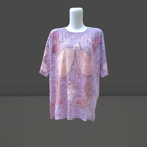 Kaos Oblong Ecoprint